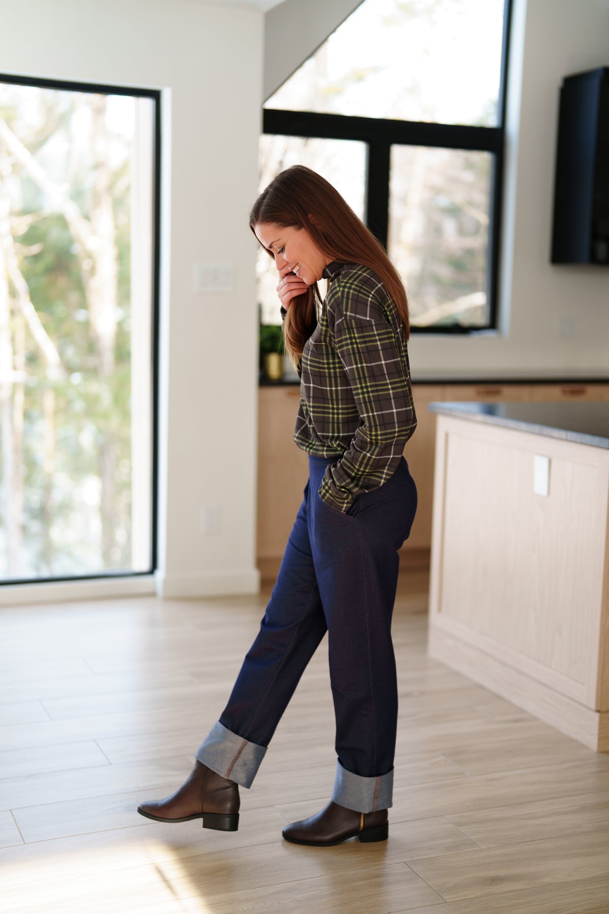 Pantalon Yamaska denim bleu de Rien ne se perd tout se crée