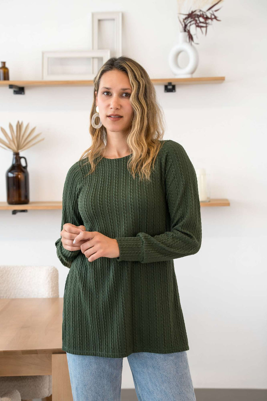 Tunique Macchiato vert par Cherry Bobin