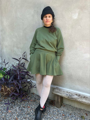 Chandail Marilou olive de Kazak