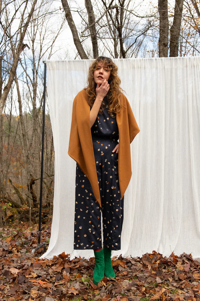 Foulard triangle bambou teck de Kazak