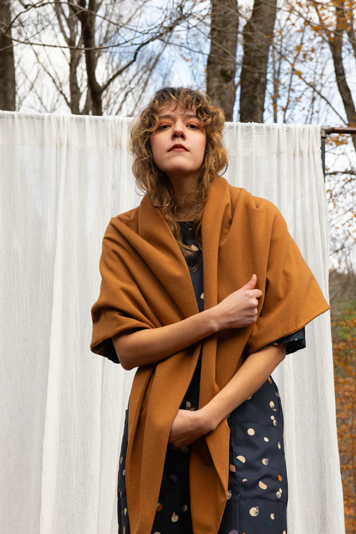 Foulard triangle bambou teck de Kazak