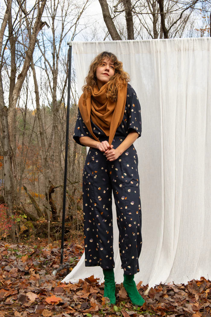 Foulard triangle bambou teck de Kazak