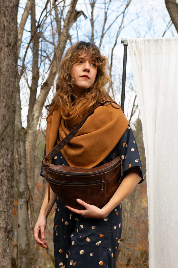 Foulard triangle bambou teck de Kazak