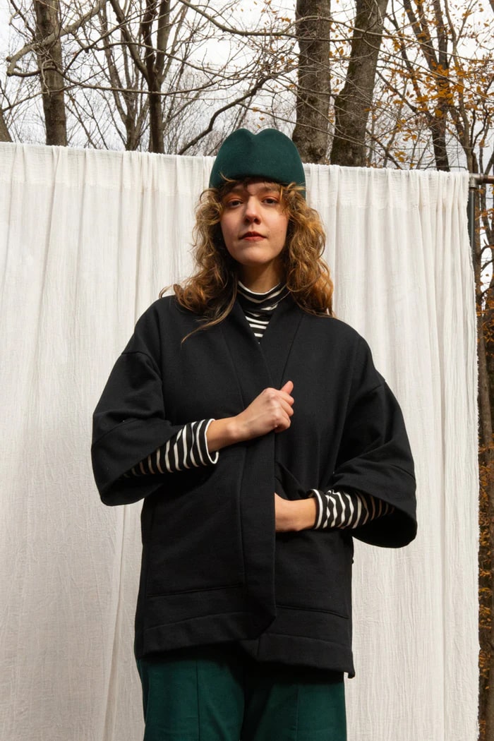 Veste Cydonia noire de Kazak