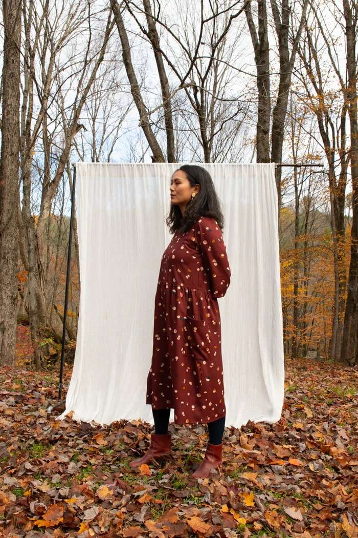 Robe Persea lunes bordeaux de Kazak