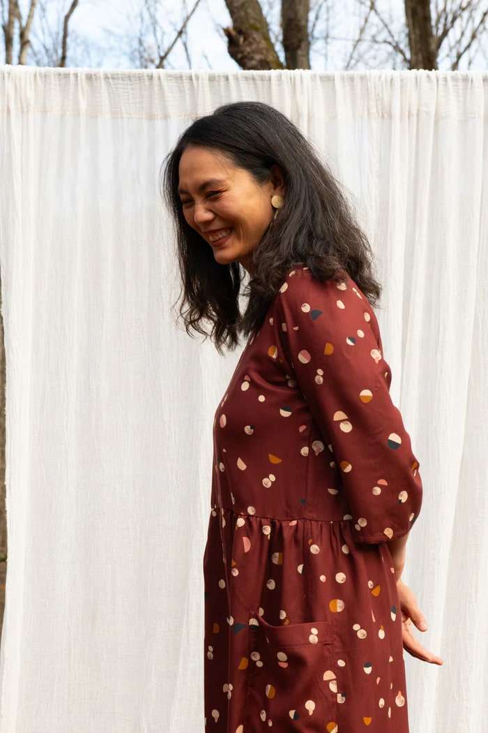 Robe Persea lunes bordeaux de Kazak