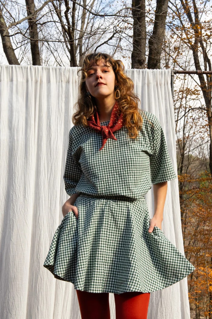 Foulard d'automne tomettes dorées de Kazak