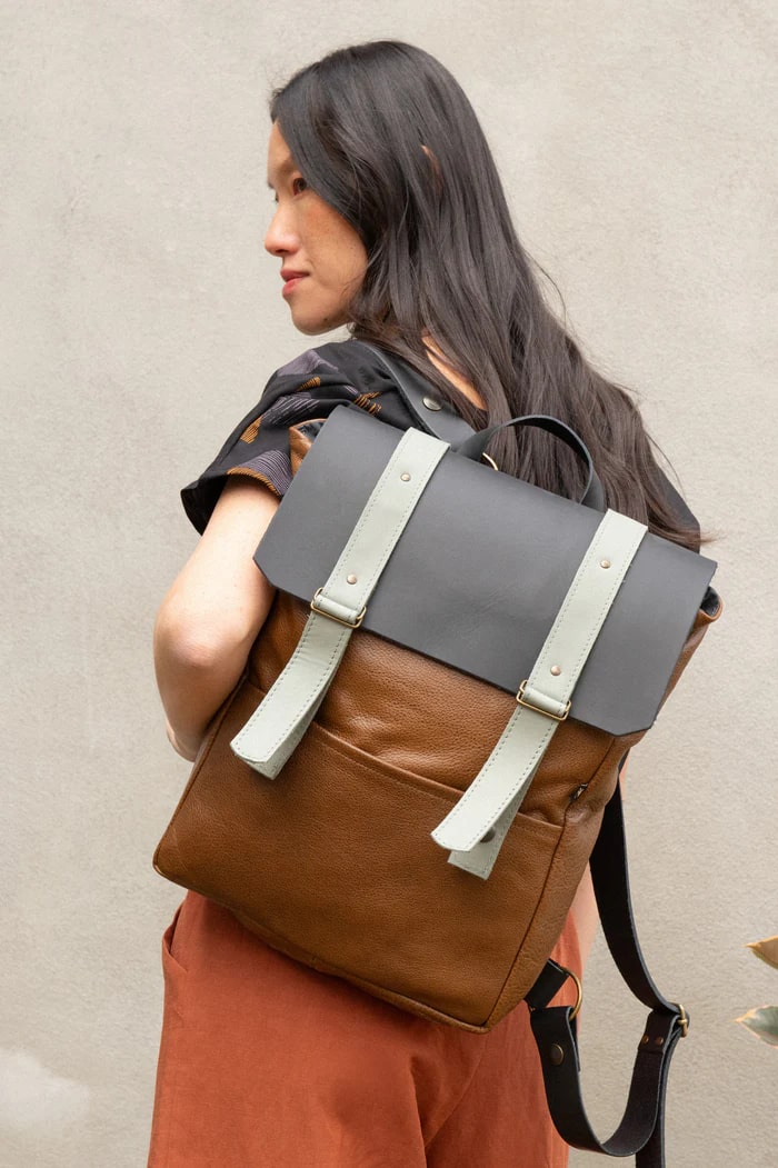 Sac Stoneridge caramel lichen de Kazak