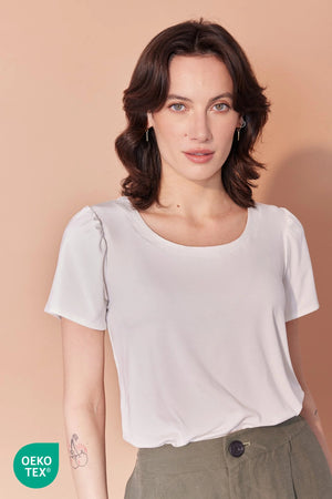 T-shirt Eugénie ivoire par Cherry Bobin