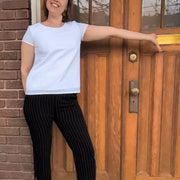 Pantalon slow summer ligné noir par Cherry Bobin