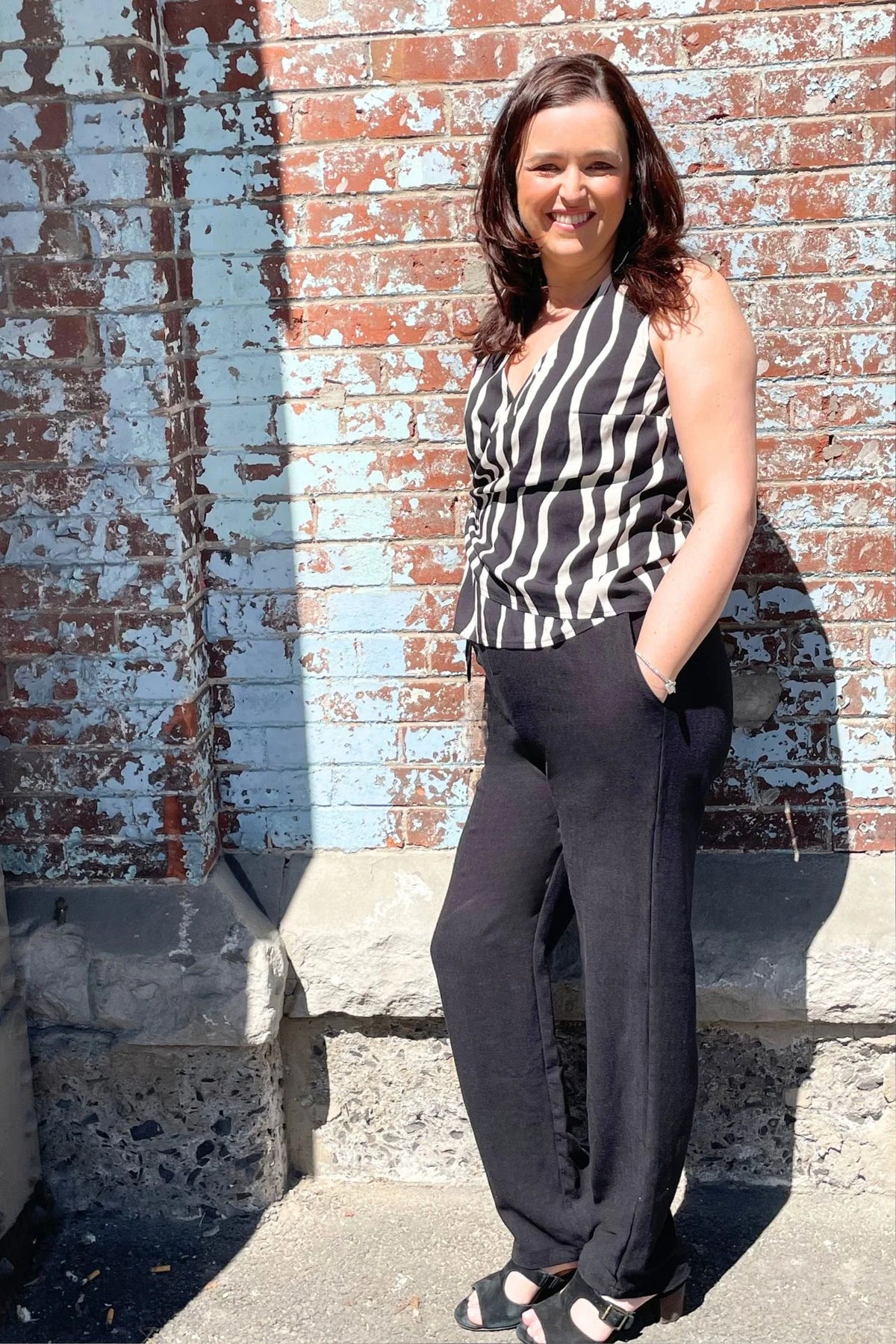Pantalon slow summer noir par Cherry Bobin