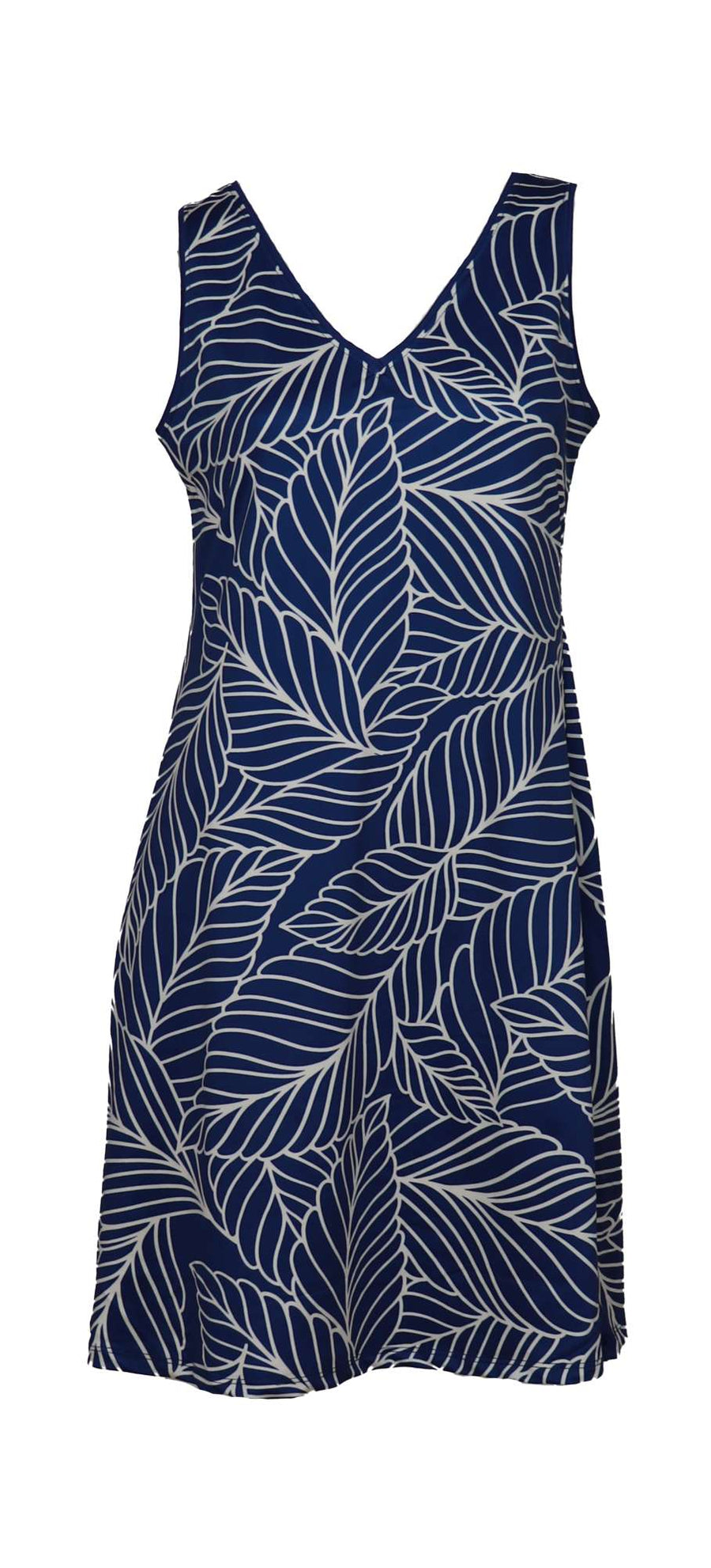 Robe Emely marine sans manches par Miss Versa