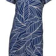 Robe Emely marine avec manches par Miss Versa