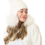 Tuque 3 pompons blanc par Furlux