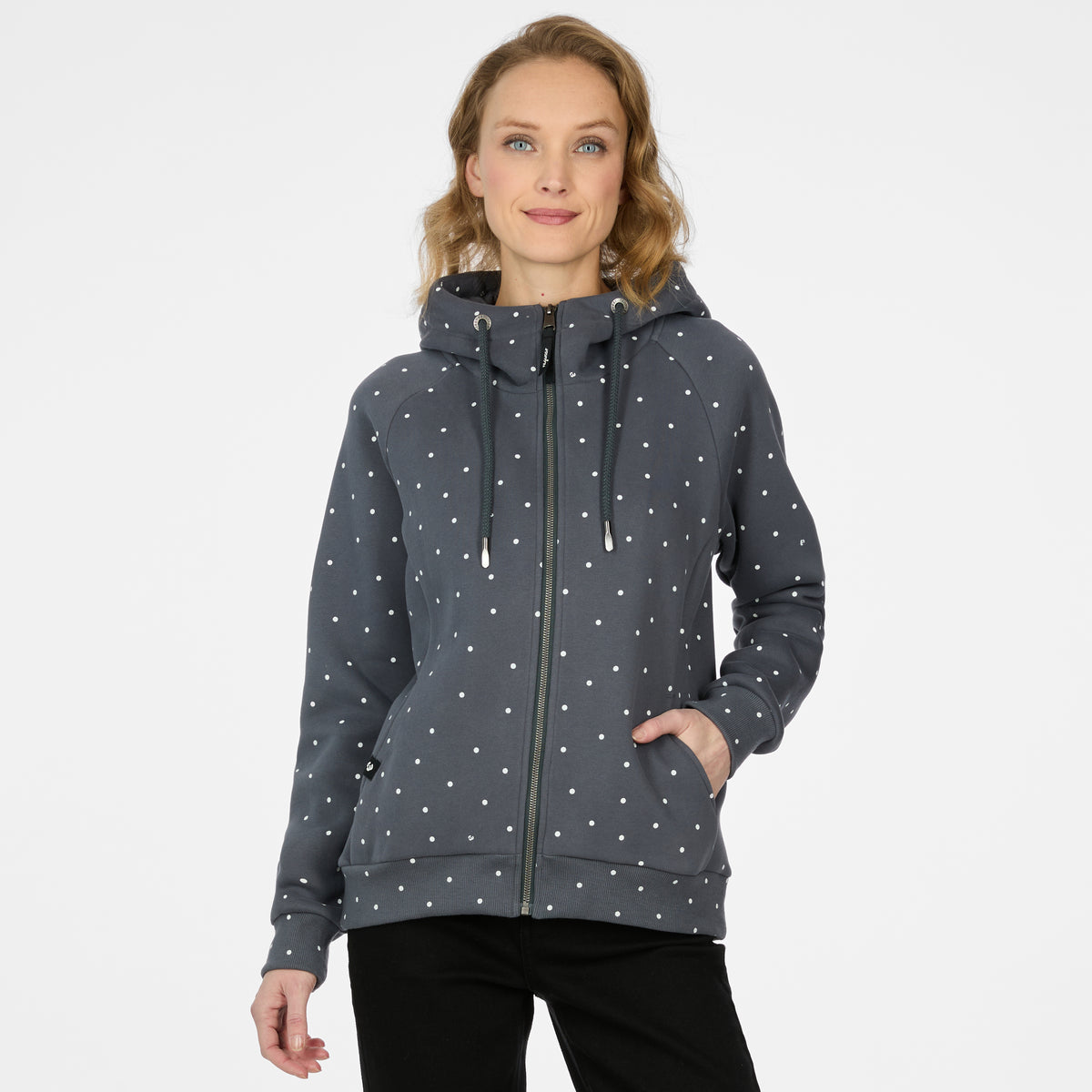 Veste Fllawia pois gris foncé de Ragwear