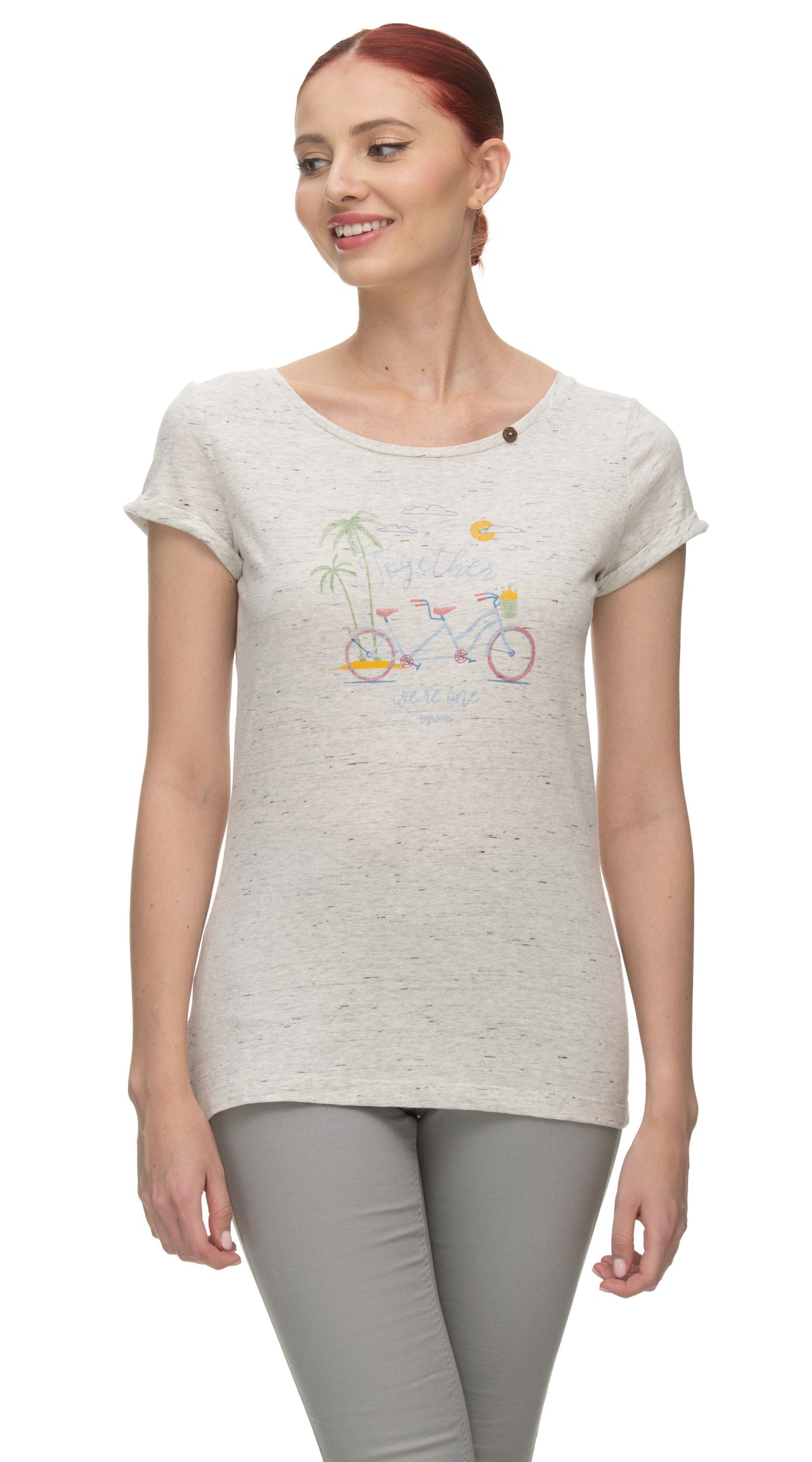 Chandail florah print organic white melange de Ragwear