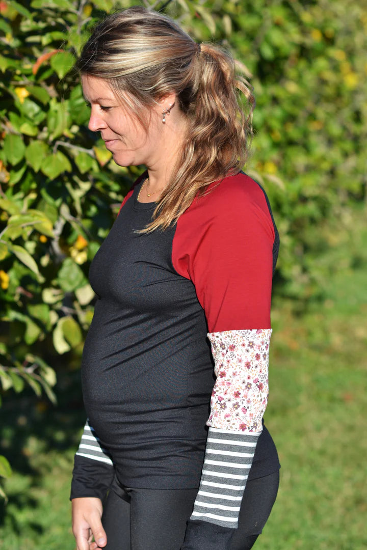 Chandail raglan rouge de APRT