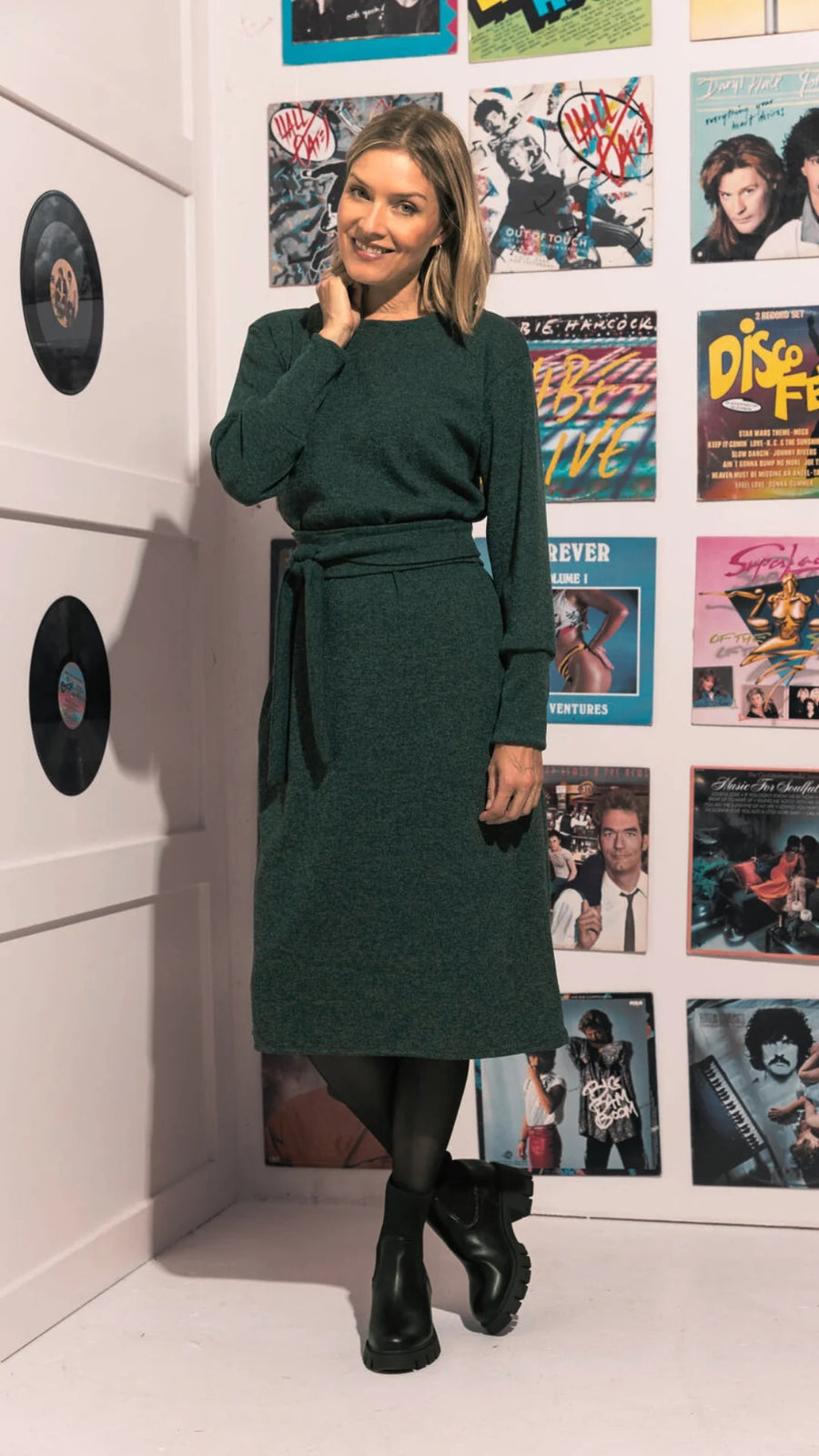 Robe Floyd verte par Cherry Bobin