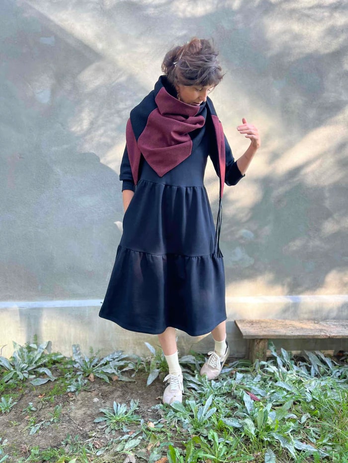 Châle Indiana franges sumac de Kazak