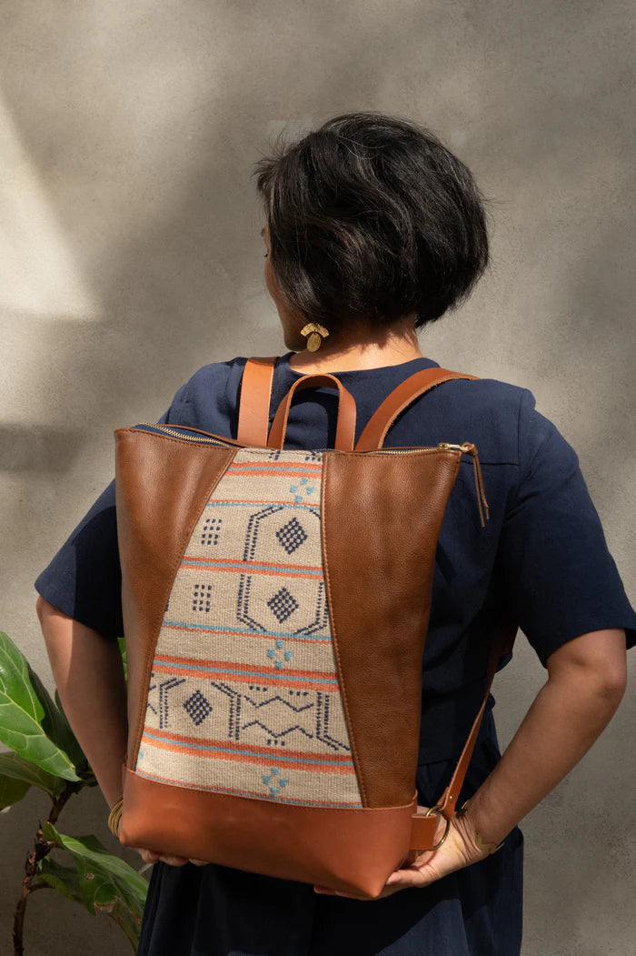 Sac Hobart orange et caramel de Kazak