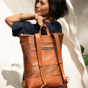 Sac Hobart orange et caramel de Kazak
