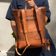 Sac Hobart orange et caramel de Kazak