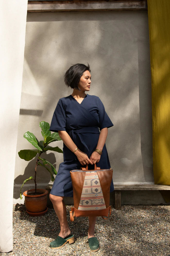 Sac Hobart orange et caramel de Kazak