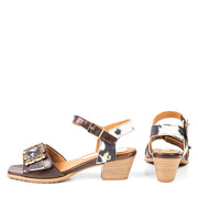 Sandale Heidi brun multi cow par Glamille
