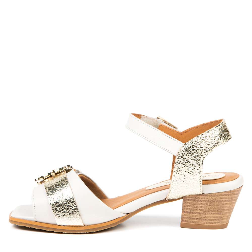 Sandales Heidi nacre par Glamille