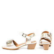 Sandales Heidi nacre par Glamille