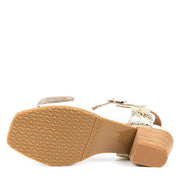 Sandales Heidi nacre par Glamille