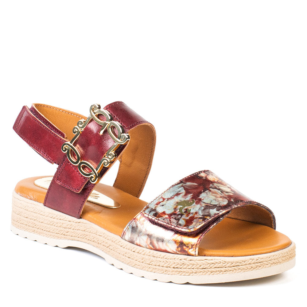 Sandale Jennifer bourgogne saford par Glamille