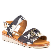 Sandale Léonie cow brun multi par Glamille