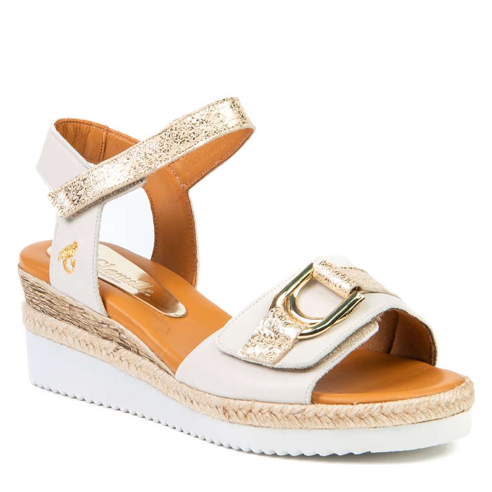 Sandale Gloria nacre par Glamille