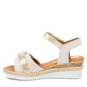 Sandale Gloria nacre par Glamille