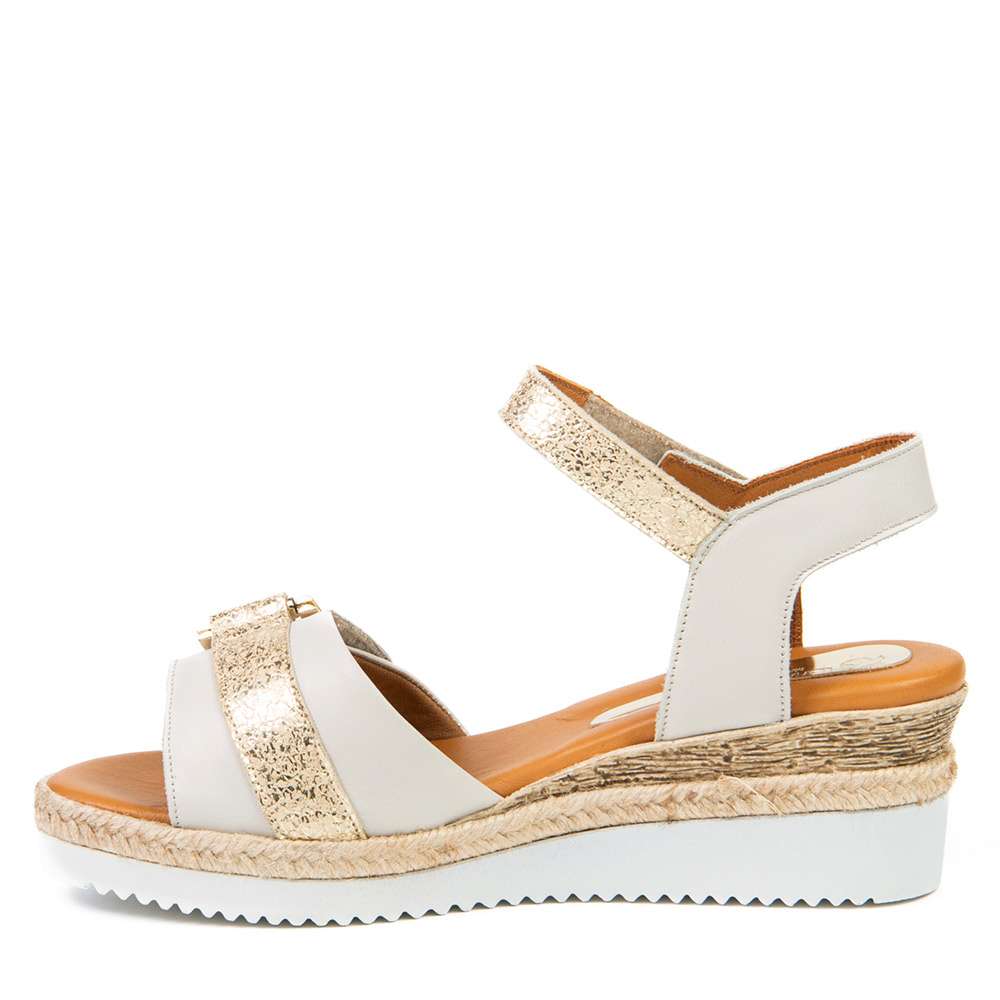 Sandale Gloria nacre par Glamille