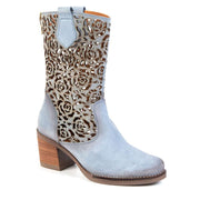 Botte Shania bleu azure par Glamille