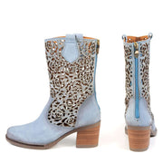 Botte Shania bleu azure par Glamille