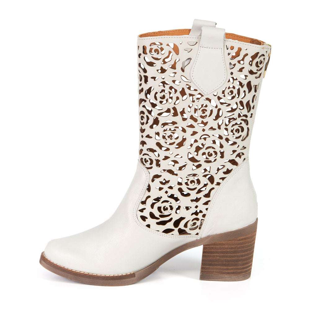 Botte Shania blanc cassé par Glamille