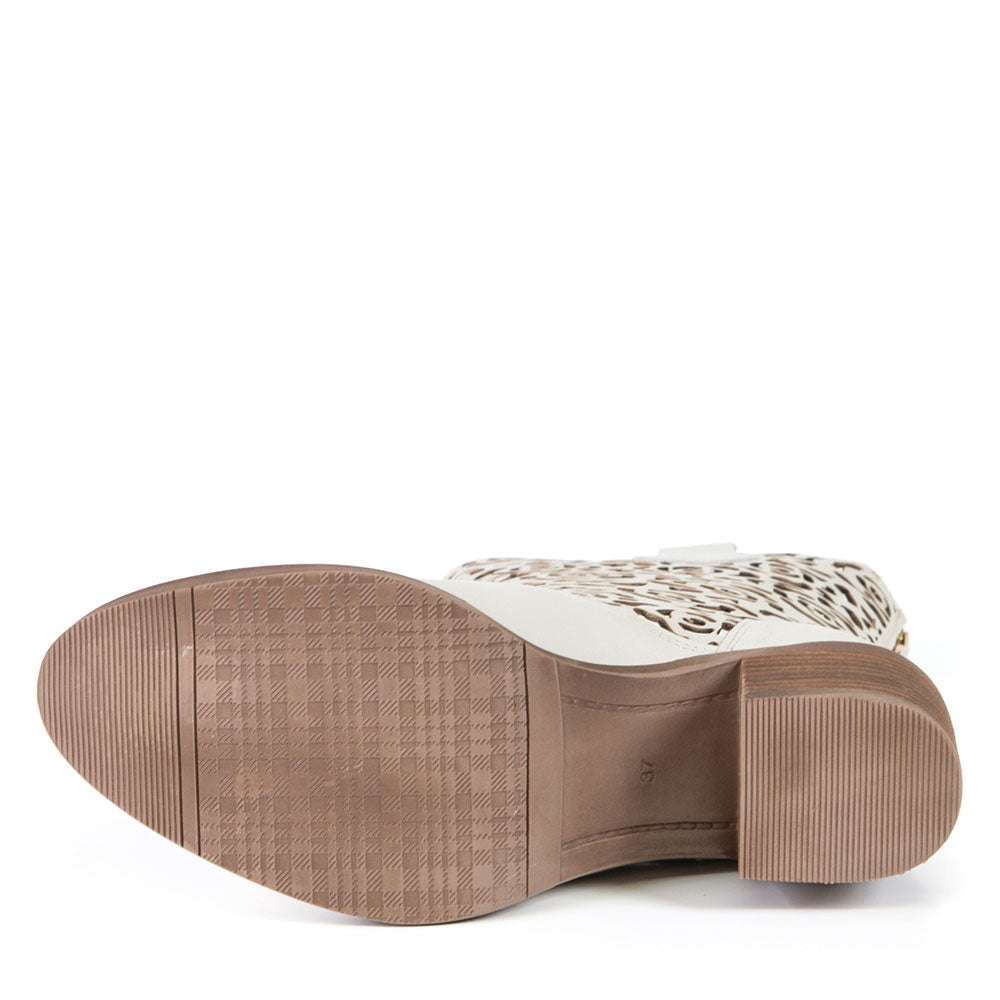 Botte Shania blanc cassé par Glamille