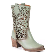 Botte Shania vert edera par Glamille
