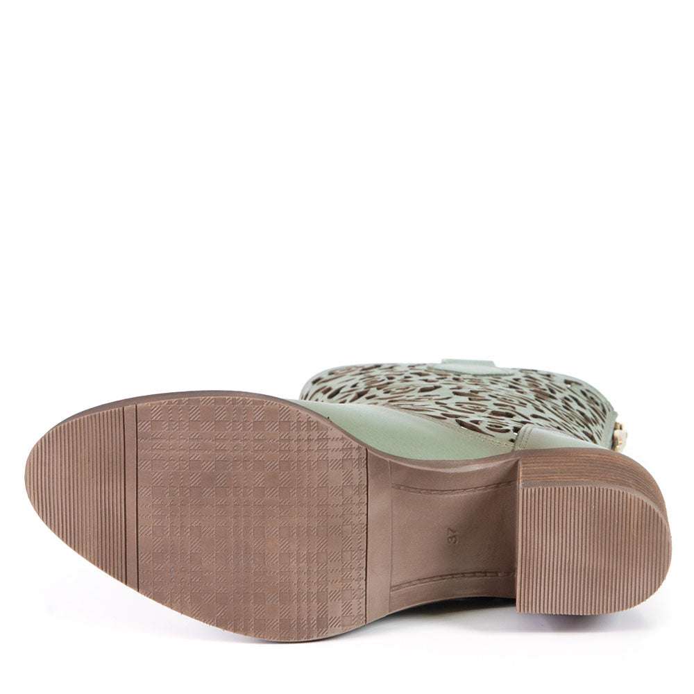 Botte Shania vert edera par Glamille