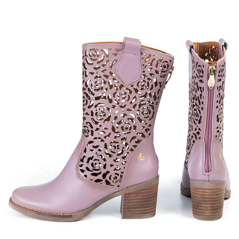 Botte Shania rose par Glamille