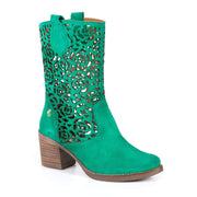 Botte Shania vert verde par Glamille