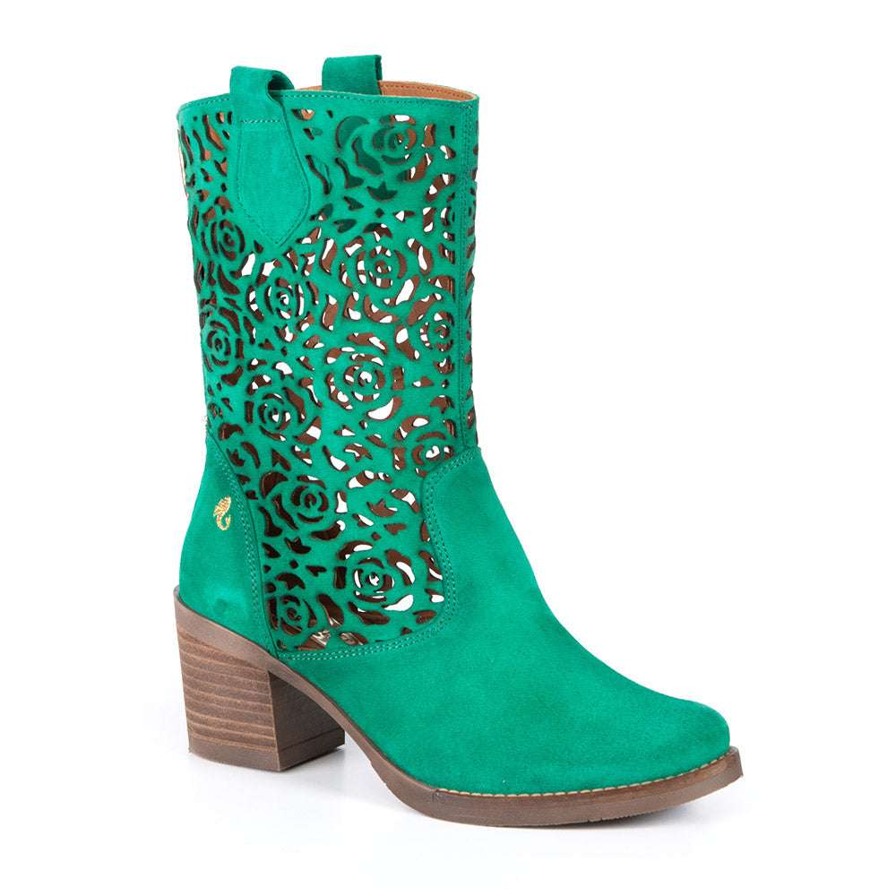 Botte Shania vert verde par Glamille