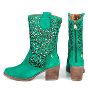 Botte Shania vert verde par Glamille