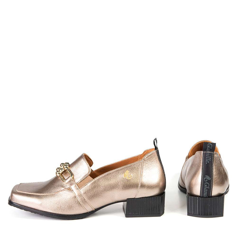 Soulier Ingrid métallique par Glamille