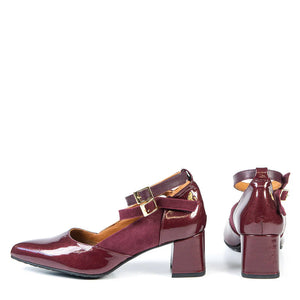 Escarpins Florence bourgogne de Glamille