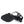 Sandale Tiffany noir verni par Glamille