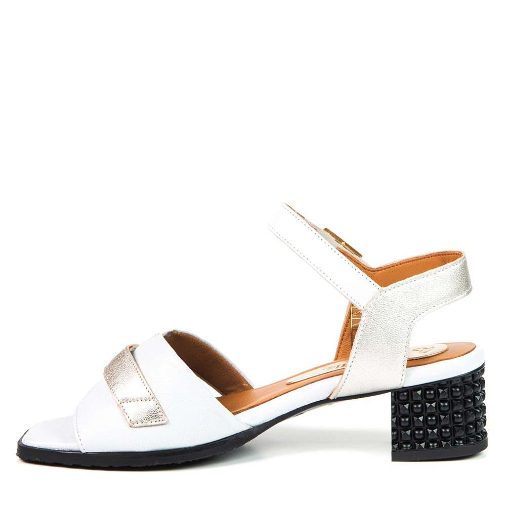Sandale withney blanc pearl par Glamille